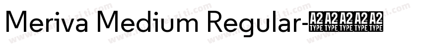 Meriva Medium Regular字体转换